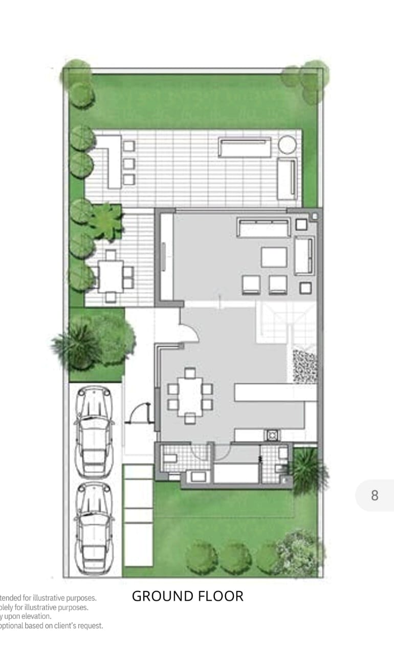 Floor plan for villa at Badya