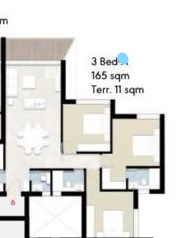 Floor plan for apartment at ZED East