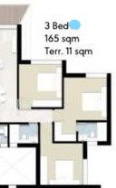 Floor plan for apartment at ZED East