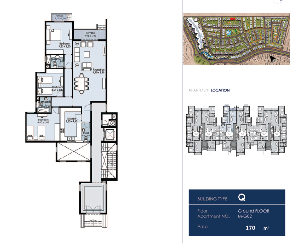 Floor plan for apartment at Fifth Square Al Marasem
