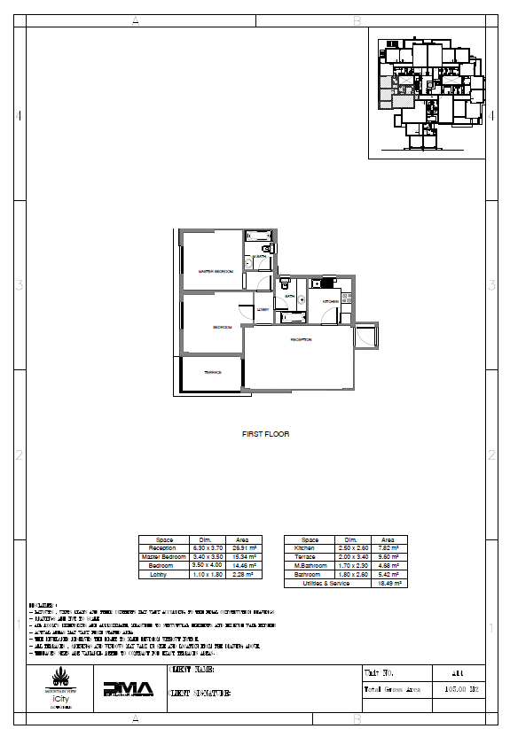 Floor plan for apartment at Mountain View iCity October