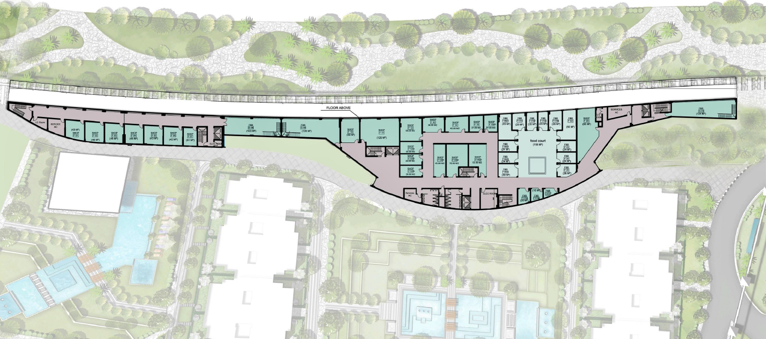 Floor plan for  at De joya 1 strip mall