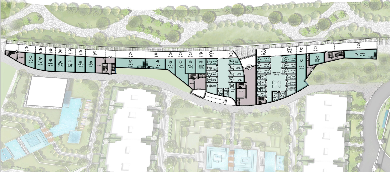 Floor plan for  at De joya 1 strip mall