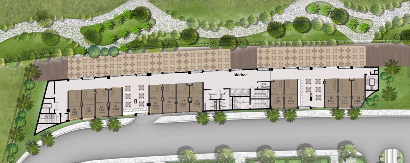 Floor plan for  at De joya 2 strip mall