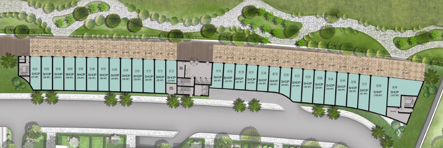Floor plan for  at De joya 2 strip mall