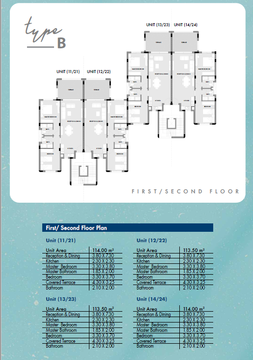 Floor plan for chalet at Hacienda West