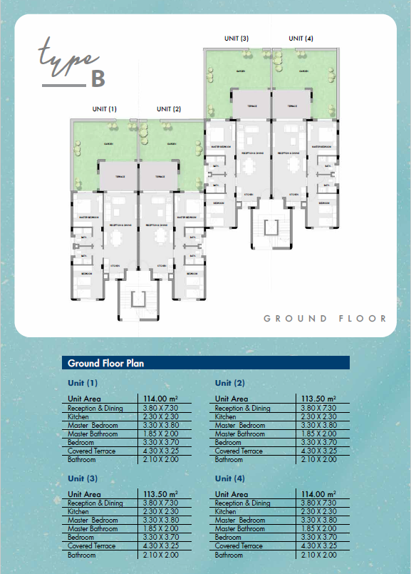 Floor plan for chalet at Hacienda West