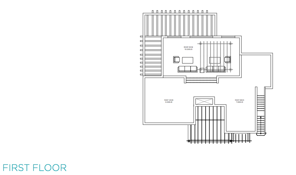 Floor plan for villa at Cyan