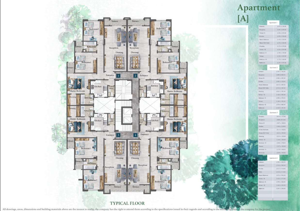 Floor plan for apartment at L’Avenir