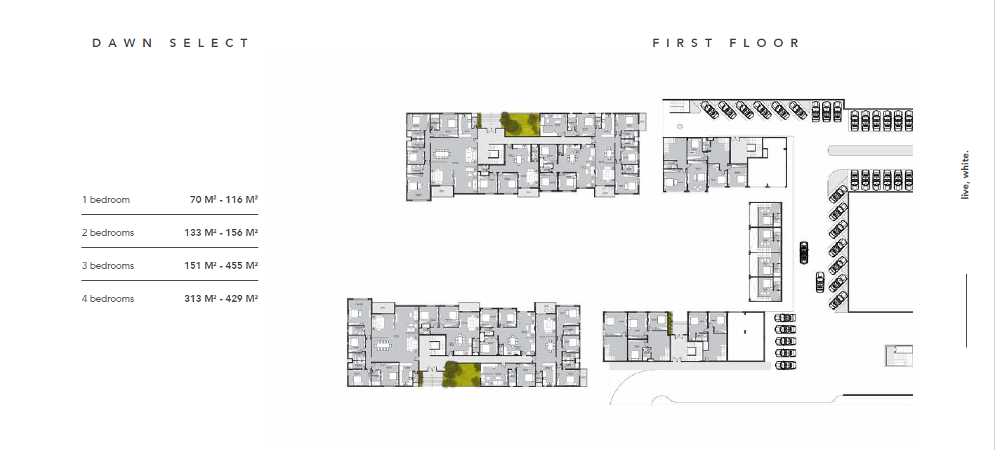 Floor plan for chalet at Direction White