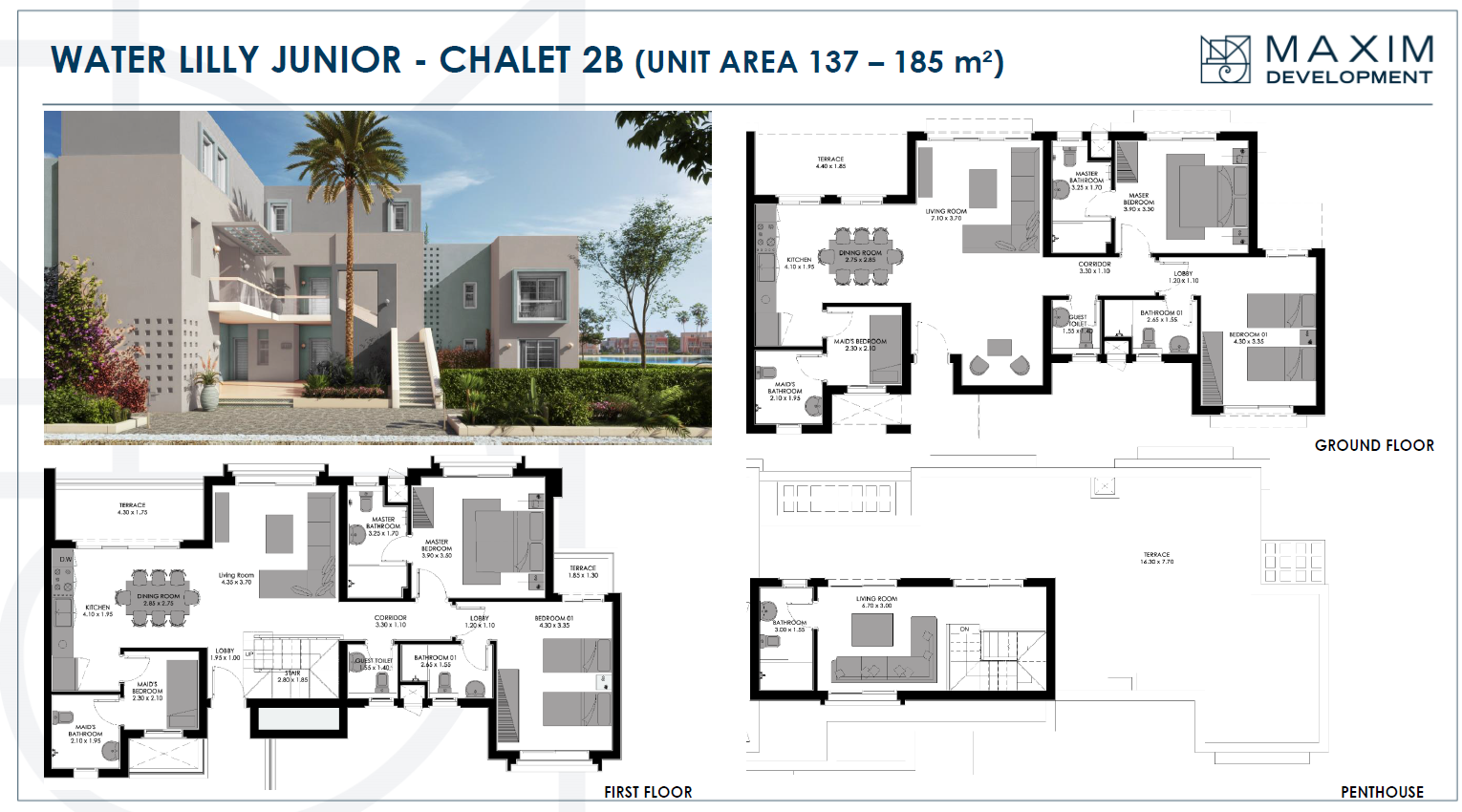 Floor plan for chalet at Bo Island