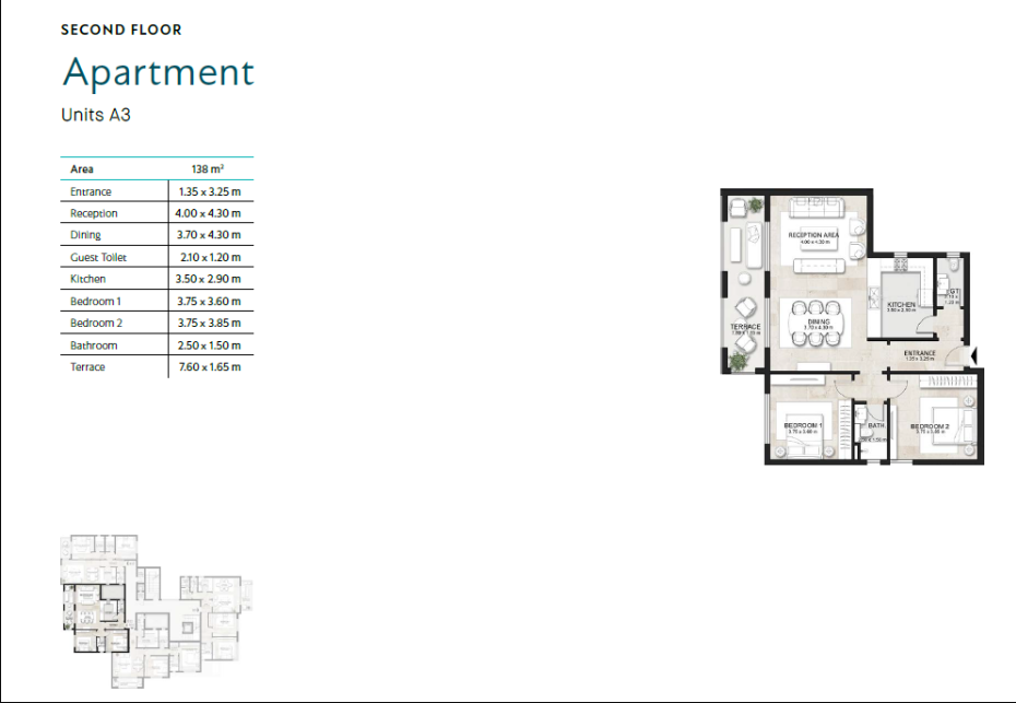 Floor plan for apartment at Garden Lakes