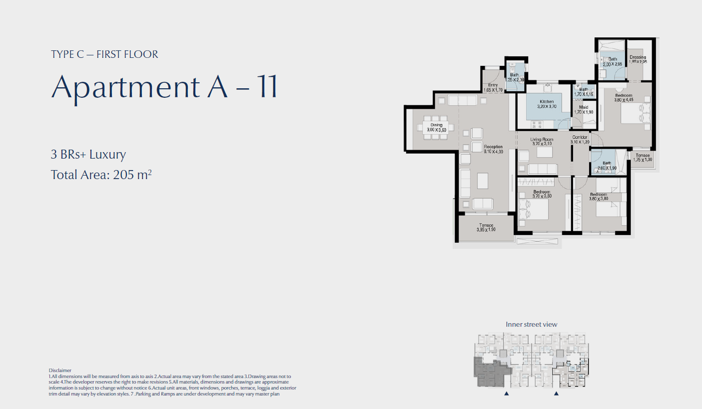 Floor plan for apartment at Bluetree