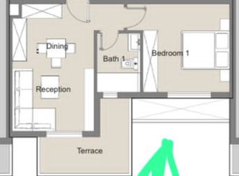 Floor plan for apartment at Badya