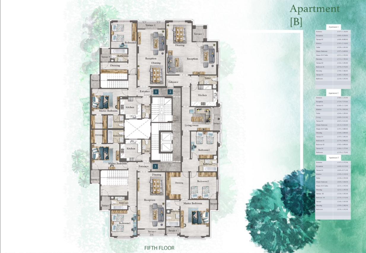 Floor plan for apartment at L’Avenir