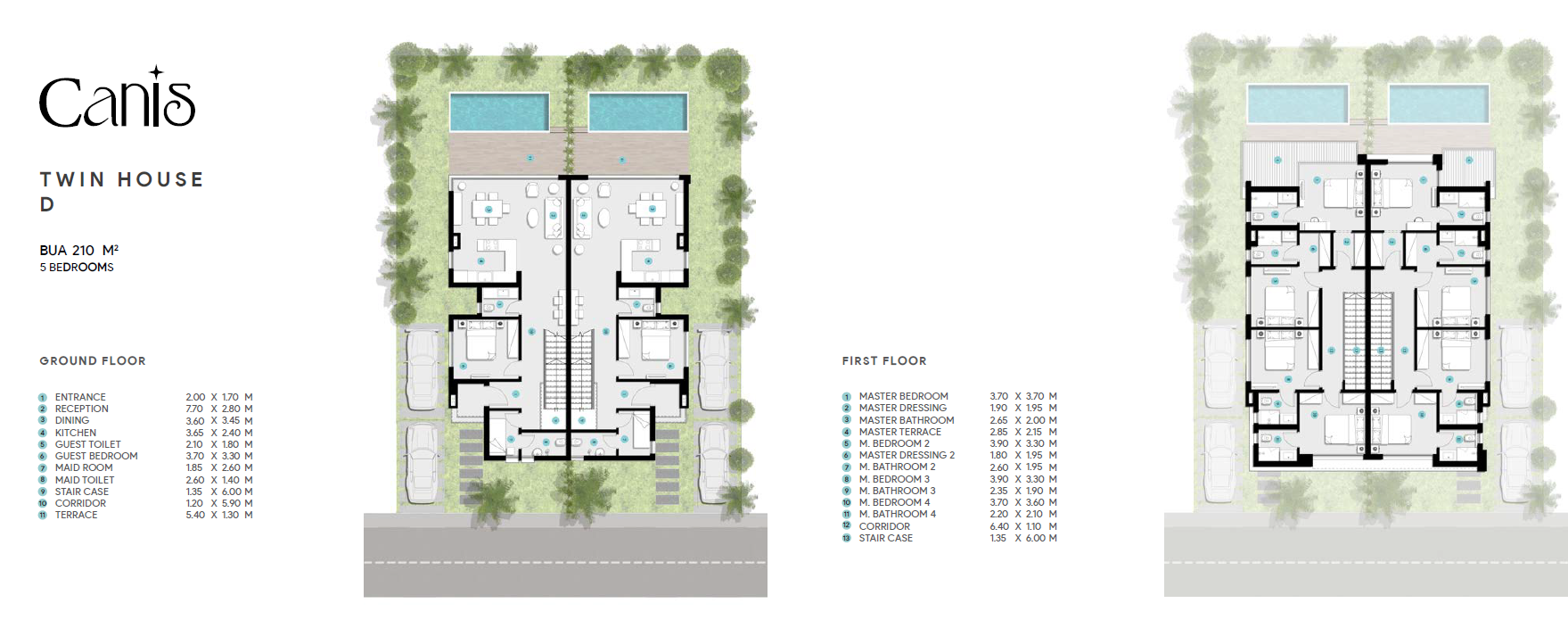 Floor plan for  at Azha North Coast