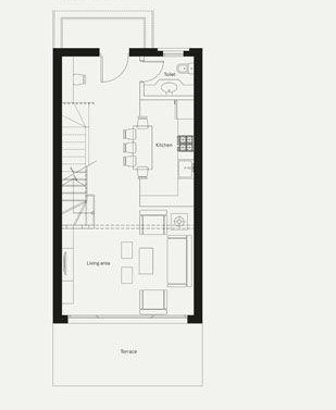 Floor plan for duplex at Mesca Somabay