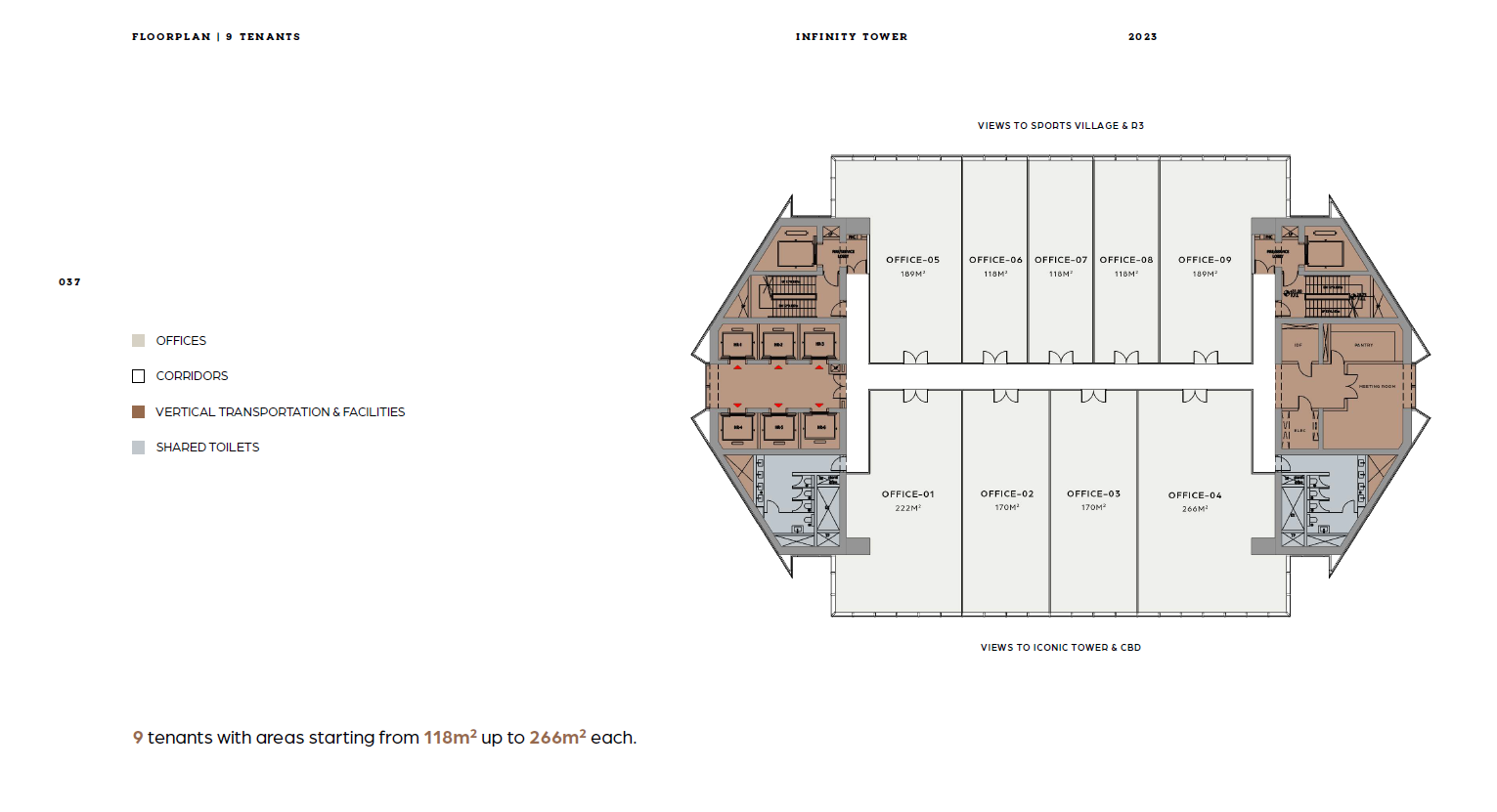 Floor plan for  at Infinity Tower