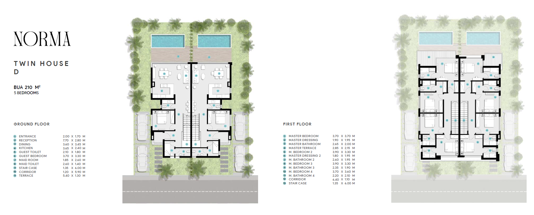 Floor plan for  at Azha North Coast