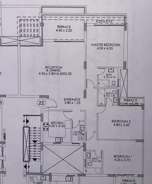 Floor plan for apartment at Capital Gardens