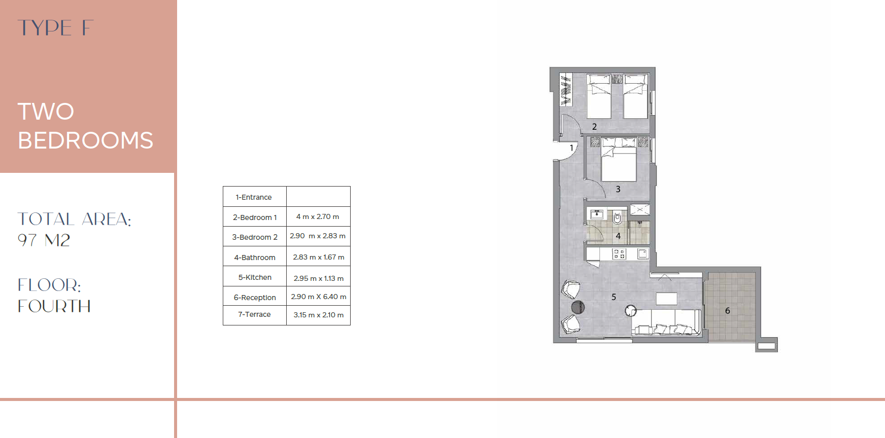 Floor plan for apartment at Alura