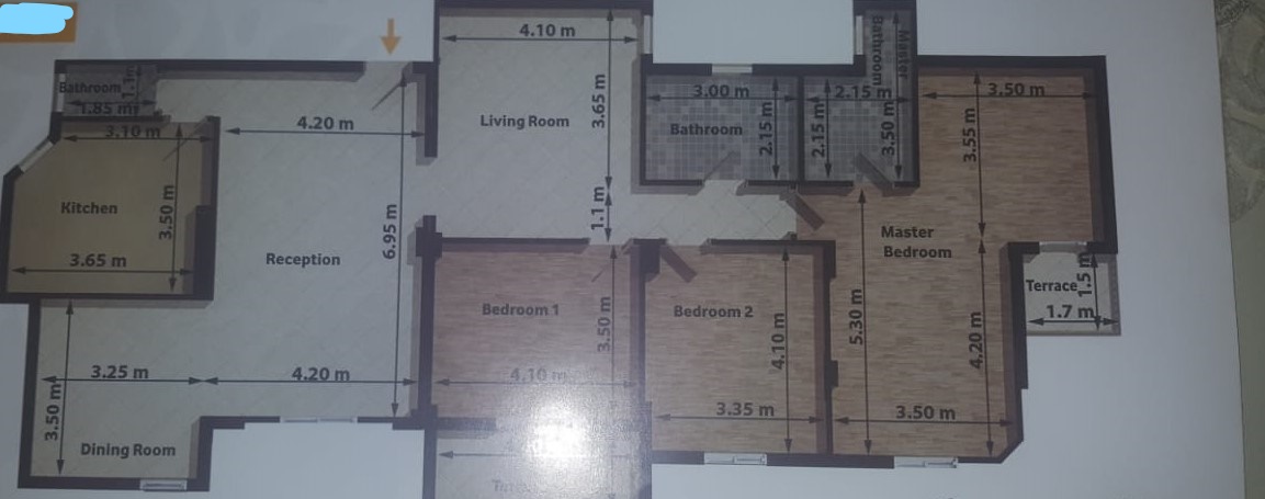 Floor plan for apartment at Ashgar City