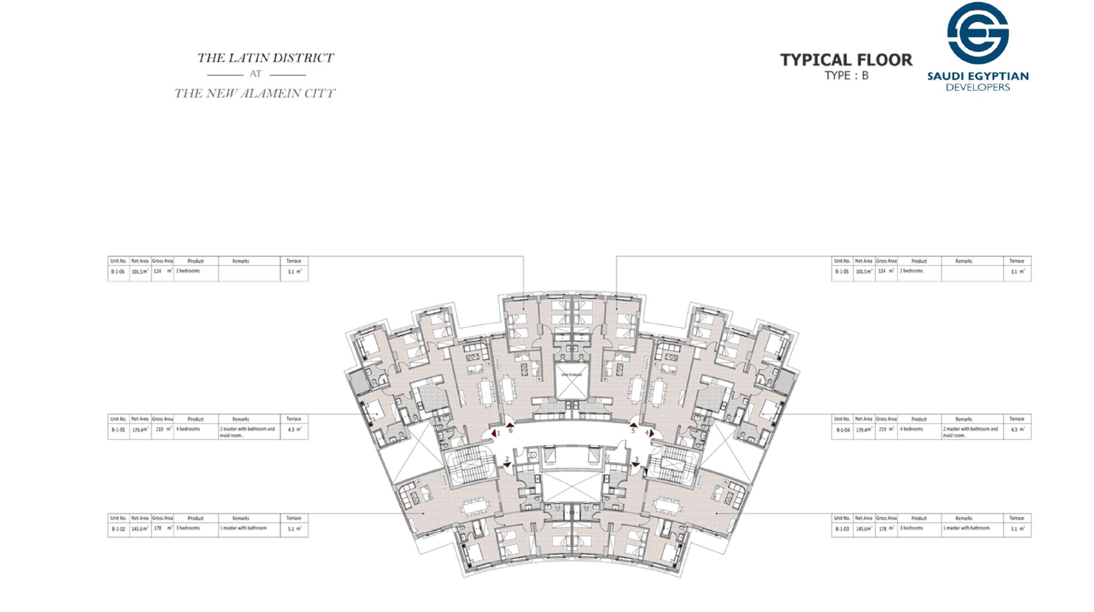 Floor plan for apartment at Il Latini SED