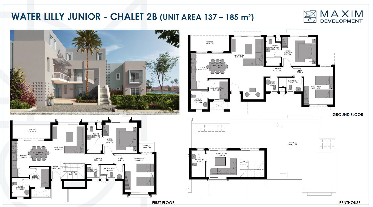 Floor plan for chalet at Bo Island