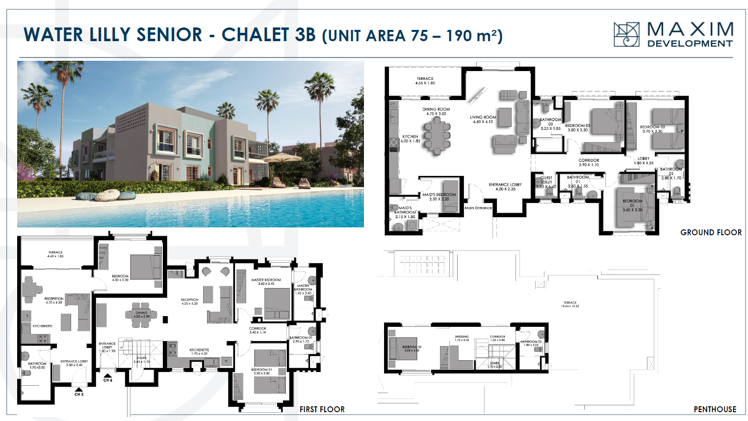 Floor plan for chalet at Bo Island