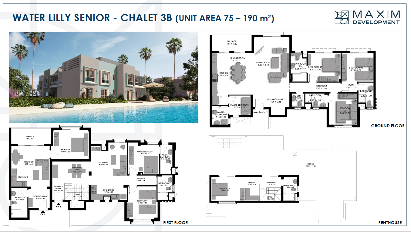 Floor plan for chalet at Bo Island