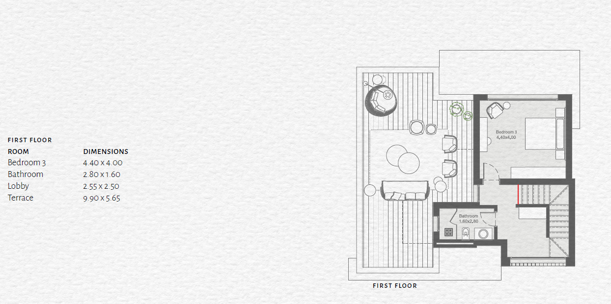 Floor plan for villa at The Med