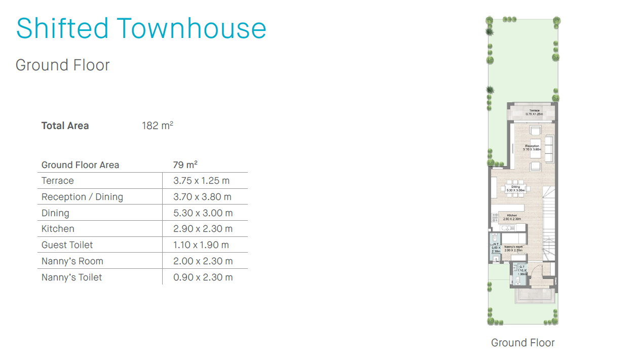Floor plan for townhouse at Hyde Park North - Seashore
