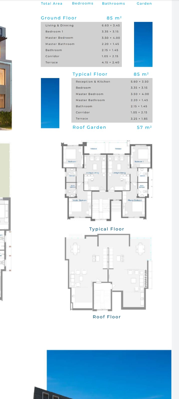Floor plan for chalet at Sea View