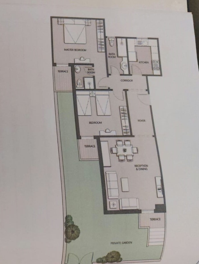 Floor plan for apartment at De Joya 3