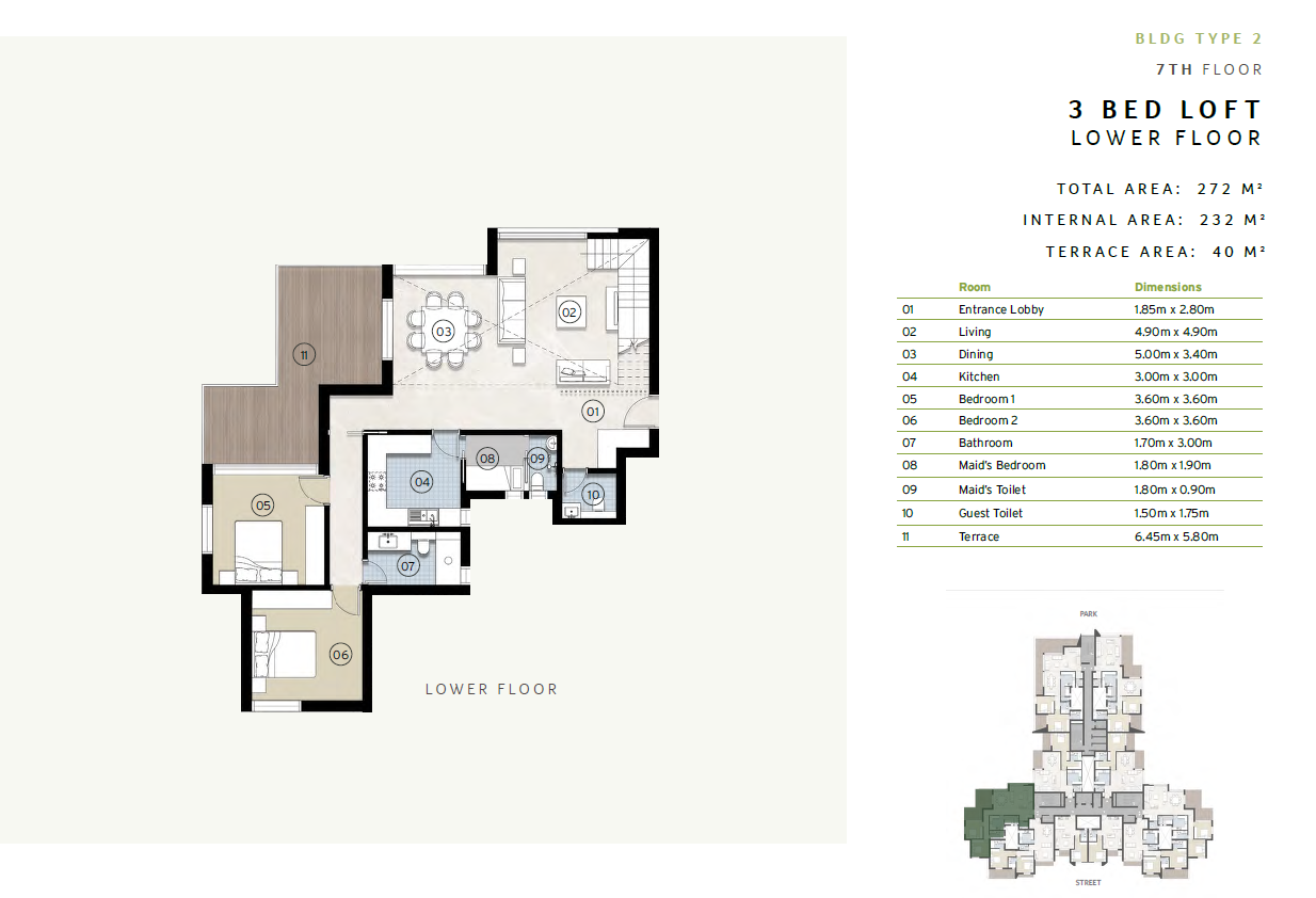 Floor plan for duplex at ZED East