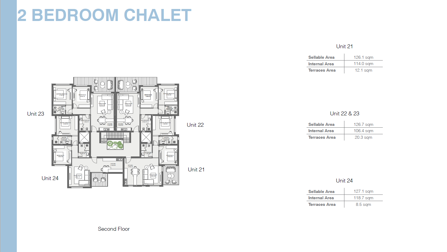 Floor plan for chalet at The Med