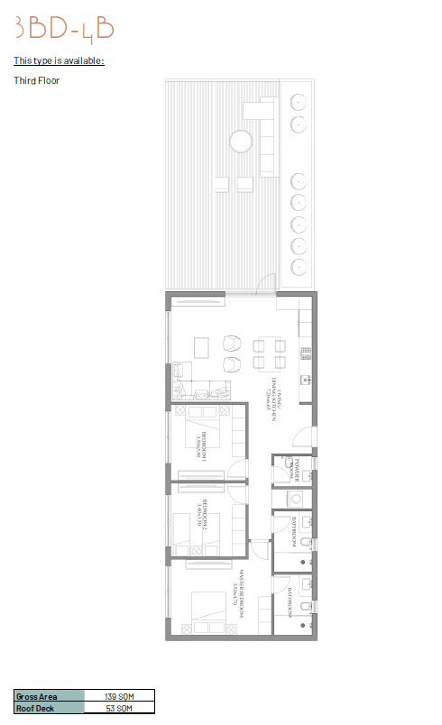 Floor plan for apartment at June