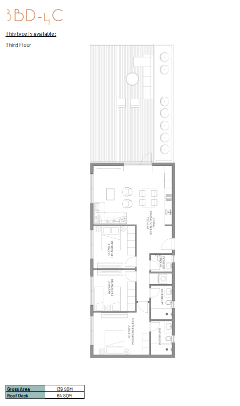 Floor plan for apartment at June