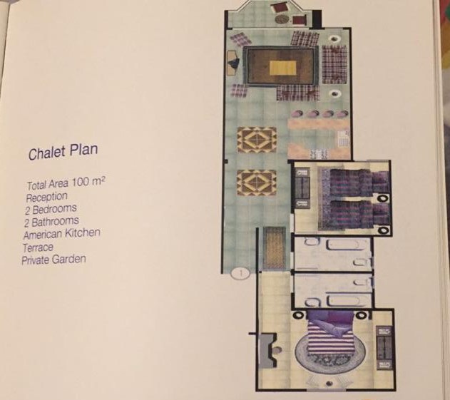 Floor plan for chalet at Emirates Heights