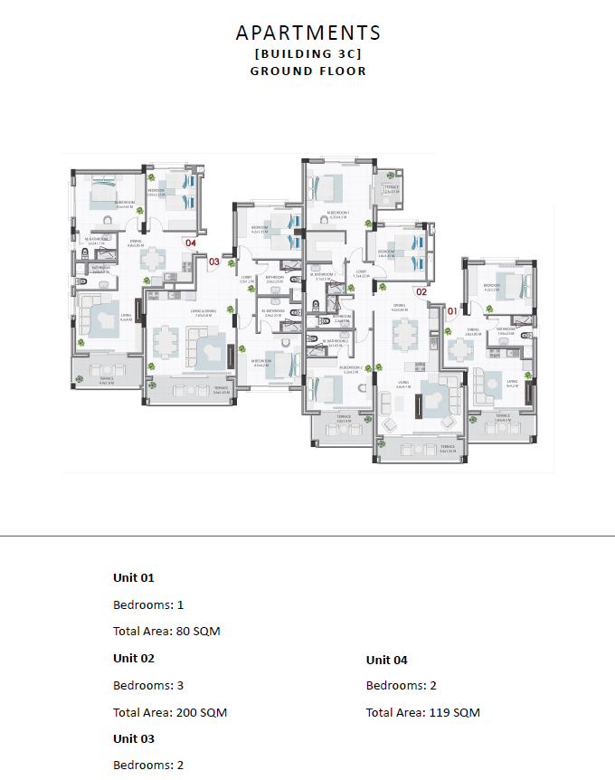 Floor plan for apartment at Soma Breeze