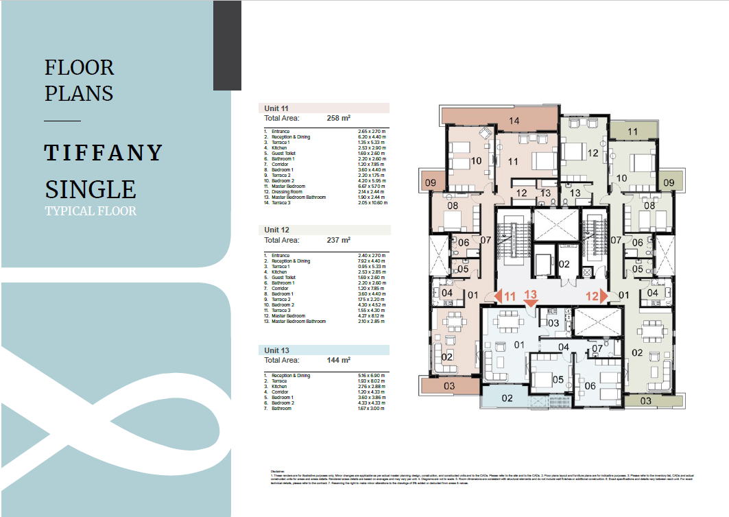 Floor plan for apartment at Mazarine