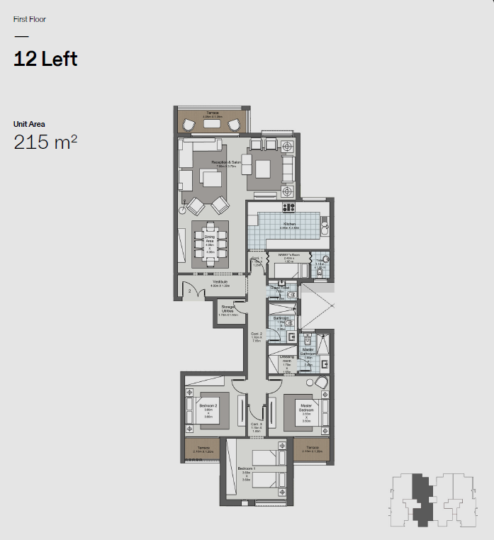 Floor plan for apartment at Ever