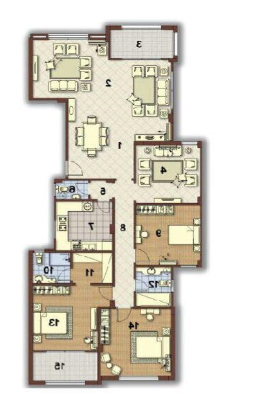 Floor plan for apartment at Stone Residence