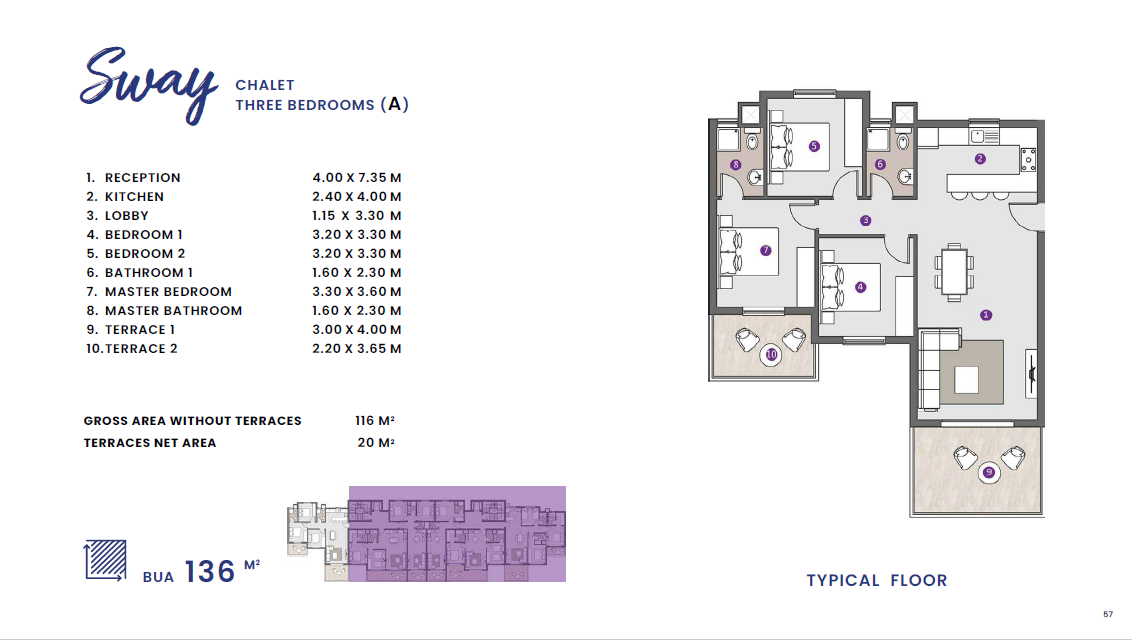 Floor plan for chalet at D.O.S.E