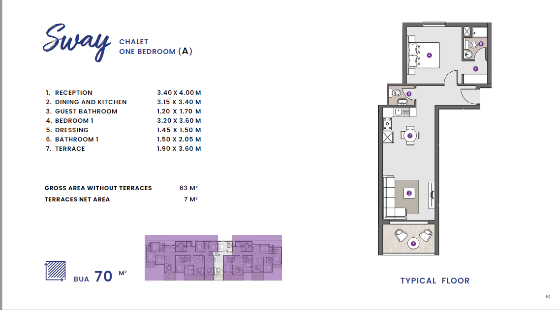 Floor plan for chalet at D.O.S.E