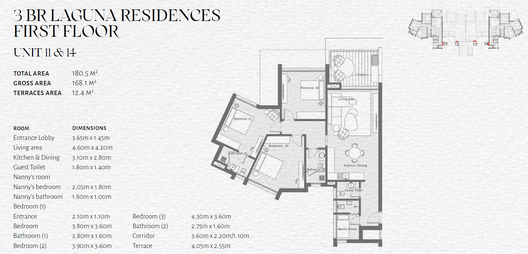 Floor plan for chalet at The Med