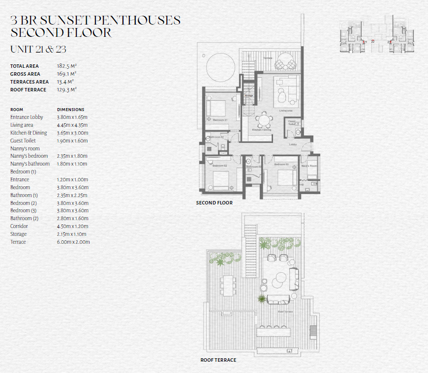 Floor plan for chalet at The Med