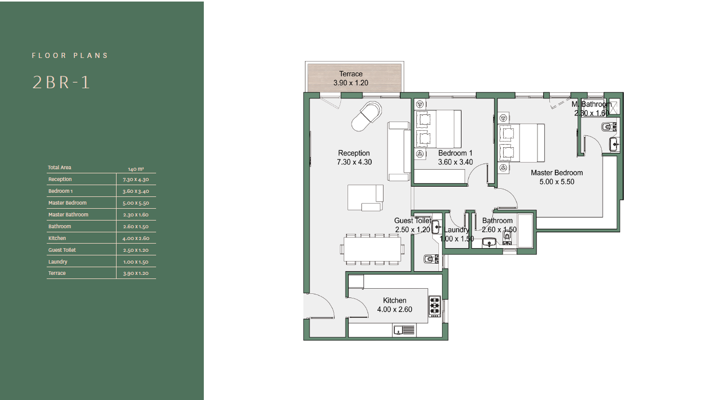 Floor plan for apartment at Rivers