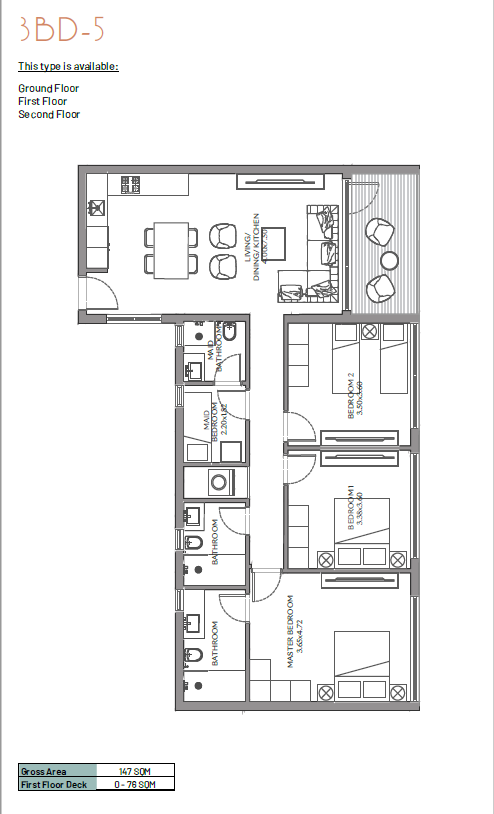 Floor plan for apartment at June