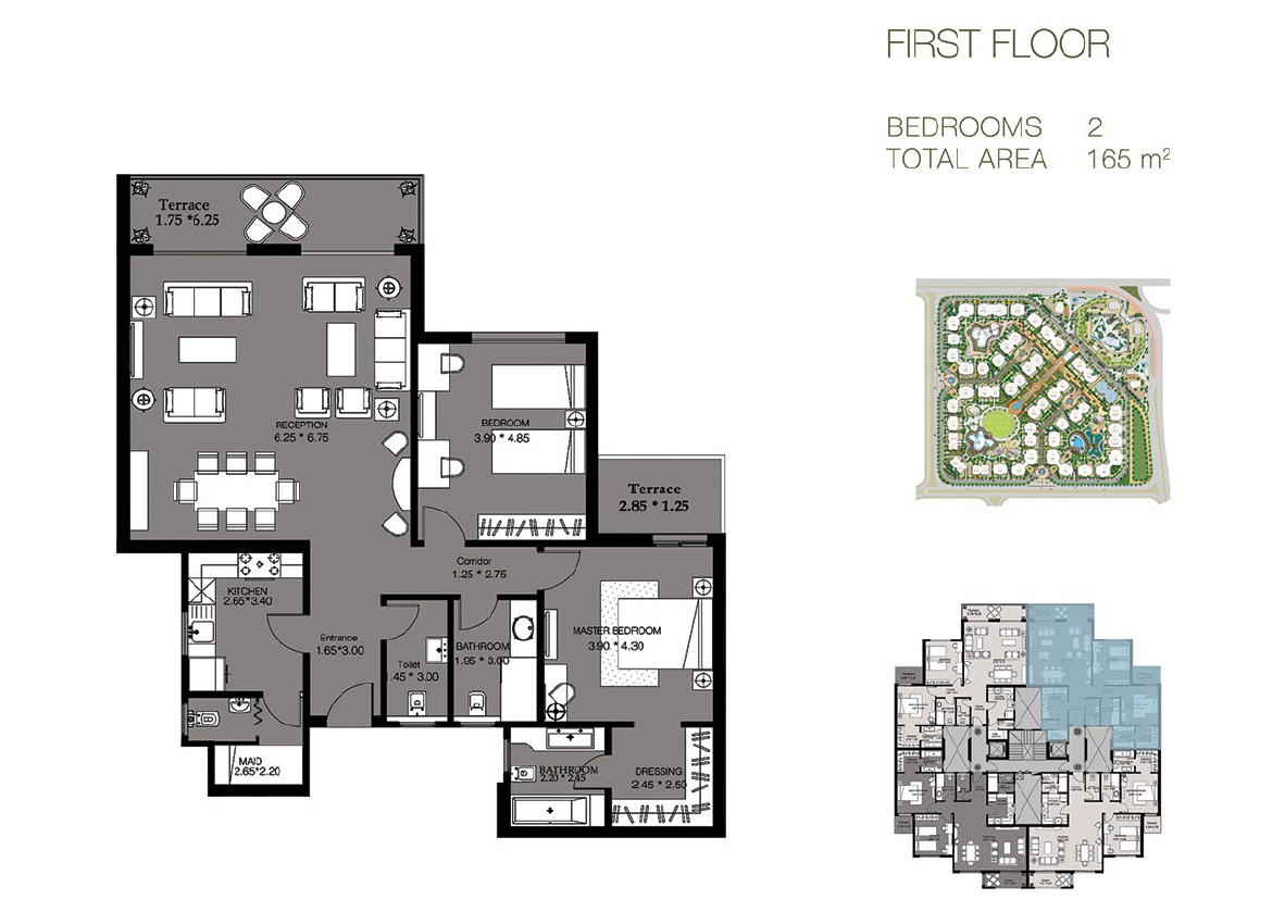 Floor plan for apartment at Ninety Avenue